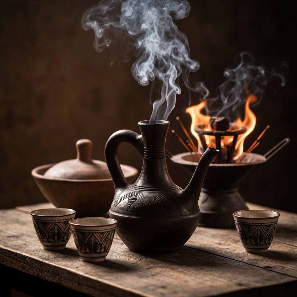 Ethiopian coffee ceremony